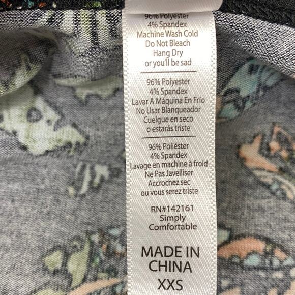 LuLaRoe Perfect T Size XXS Swing Shirt XXS Black Scoop Neck Flirty NWT - Picture 8 of 8